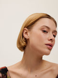 Ted Baker silver tone hoop earrings 0.9cm, imported from the UK