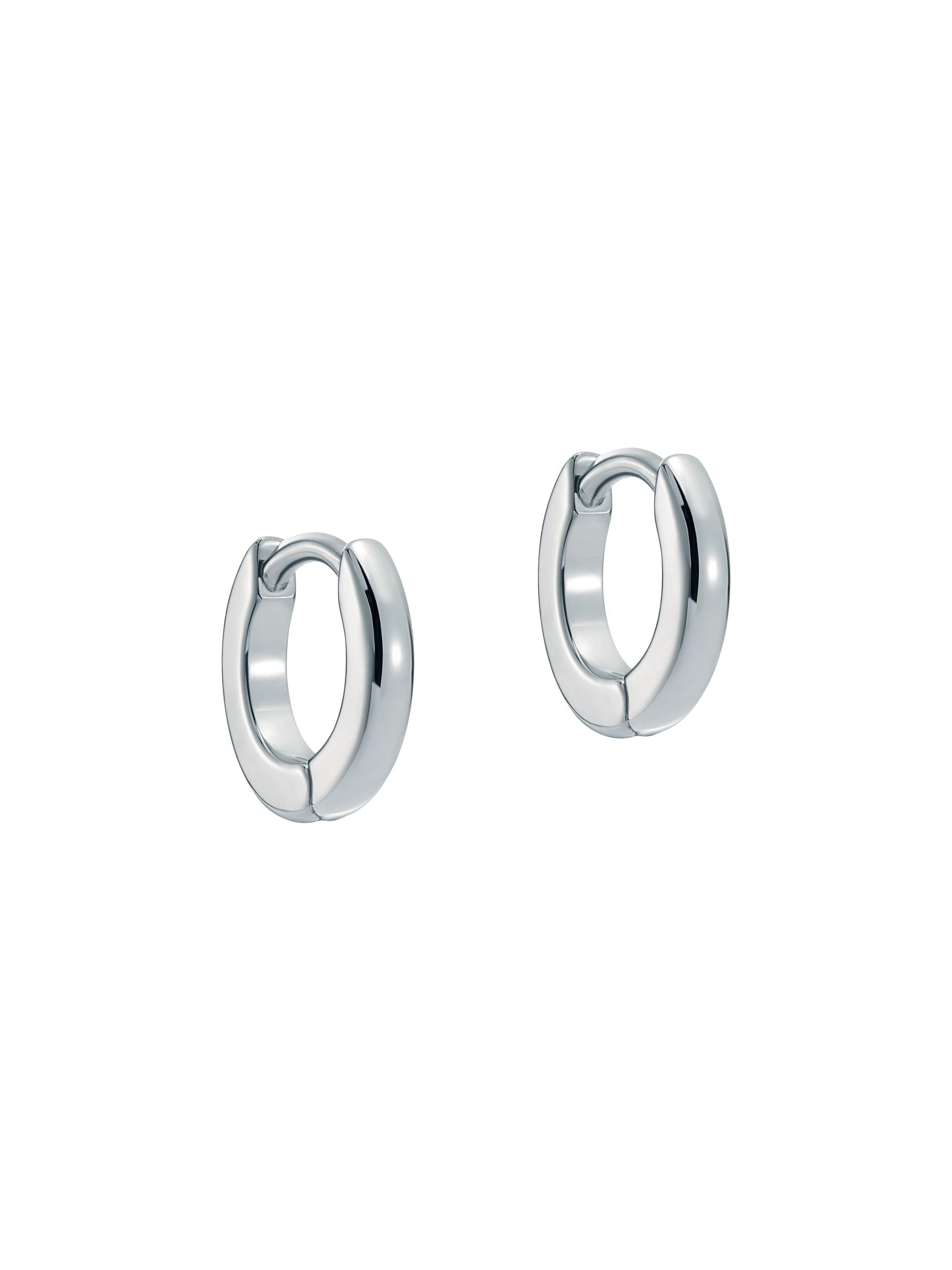 Ted Baker silver tone hoop earrings 0.9cm, imported from the UK