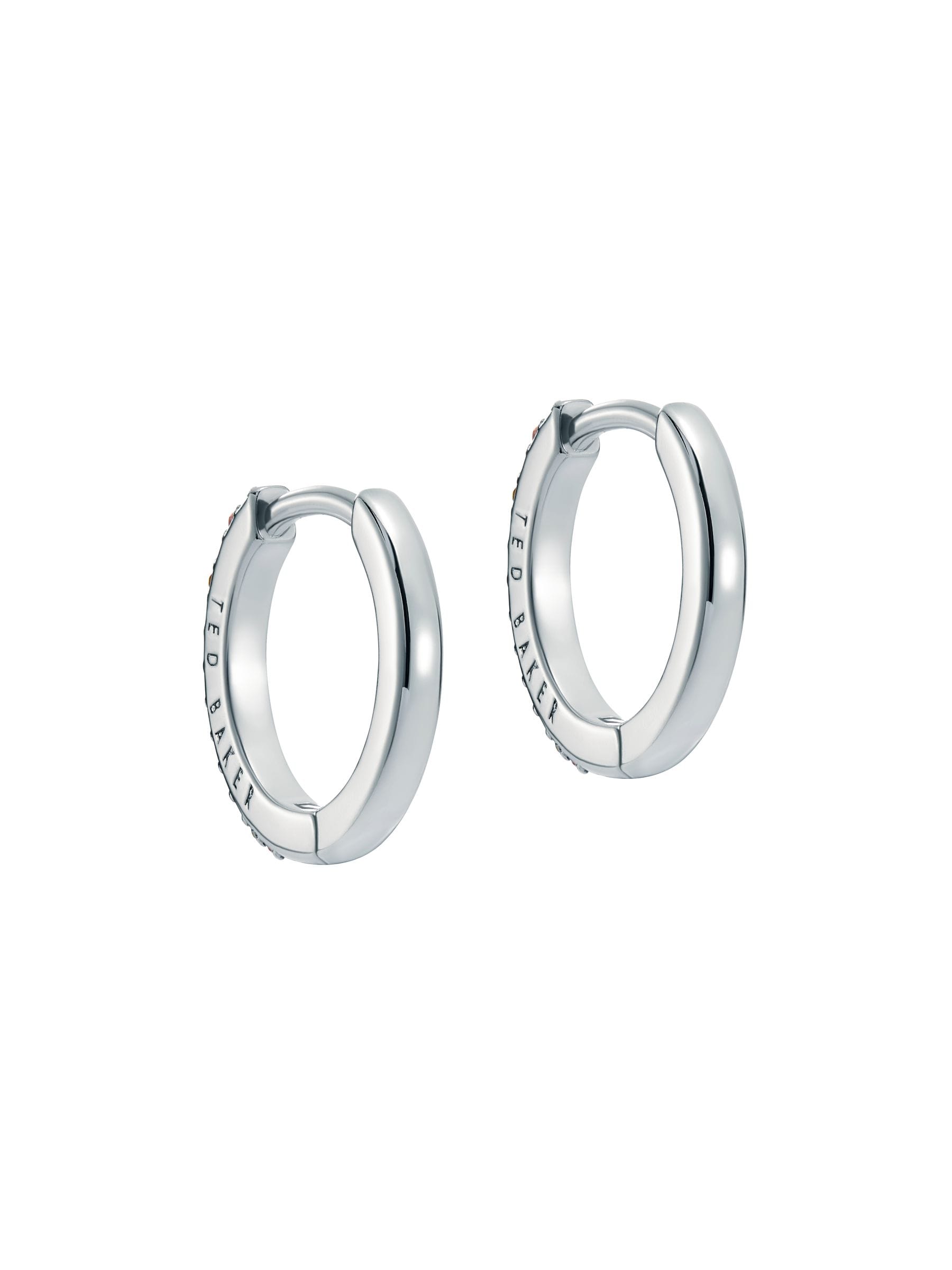 Ted Baker Crystal Hoop Earrings Rainbow Pastel 14mm (British brand)