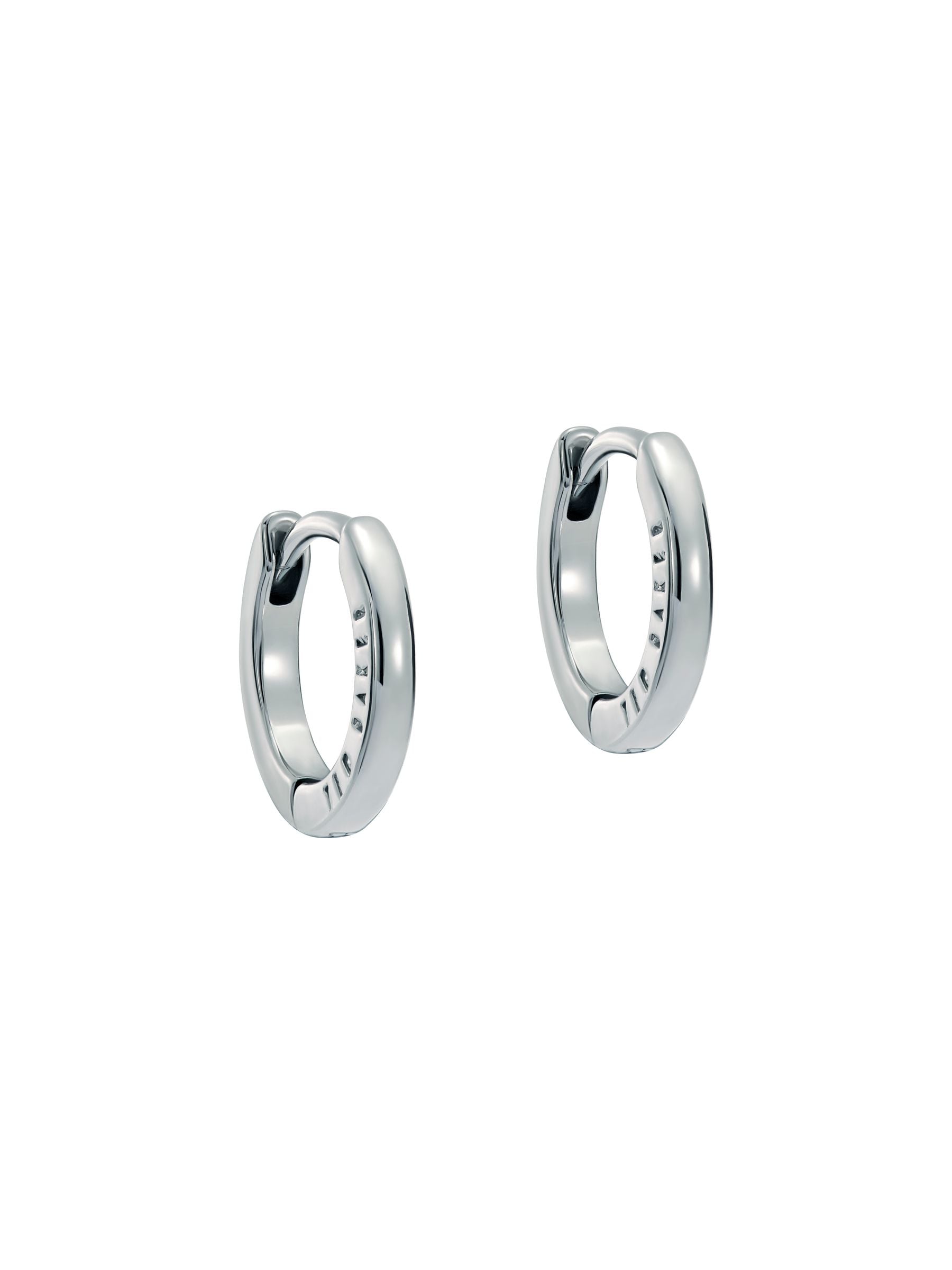 Ted Baker Hoop Earrings Silver Tone (British brand)