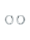 Ted Baker Hoop Earrings Silver Tone (British brand)
