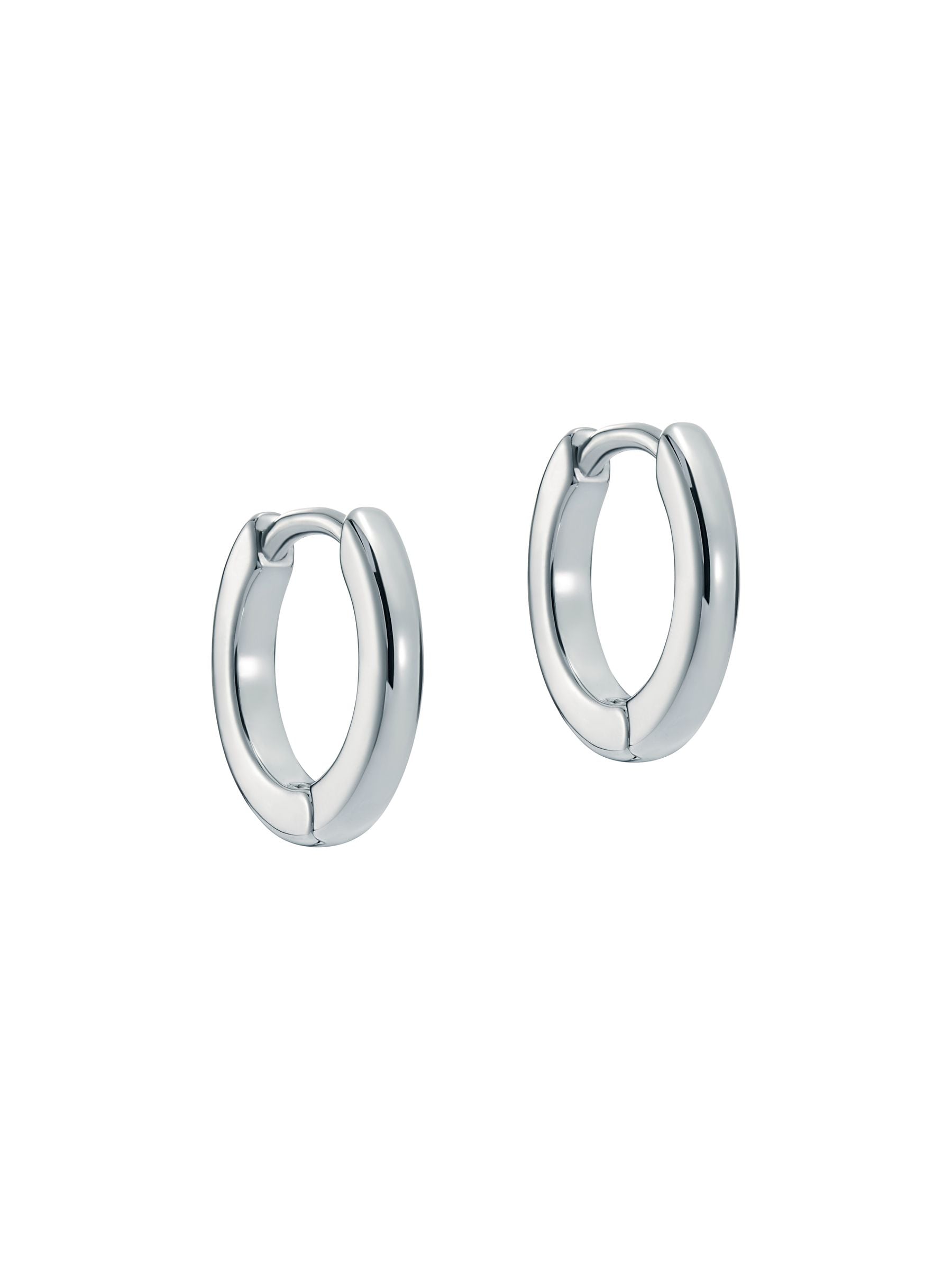 Ted Baker Hoop Earrings Silver Tone (British brand)