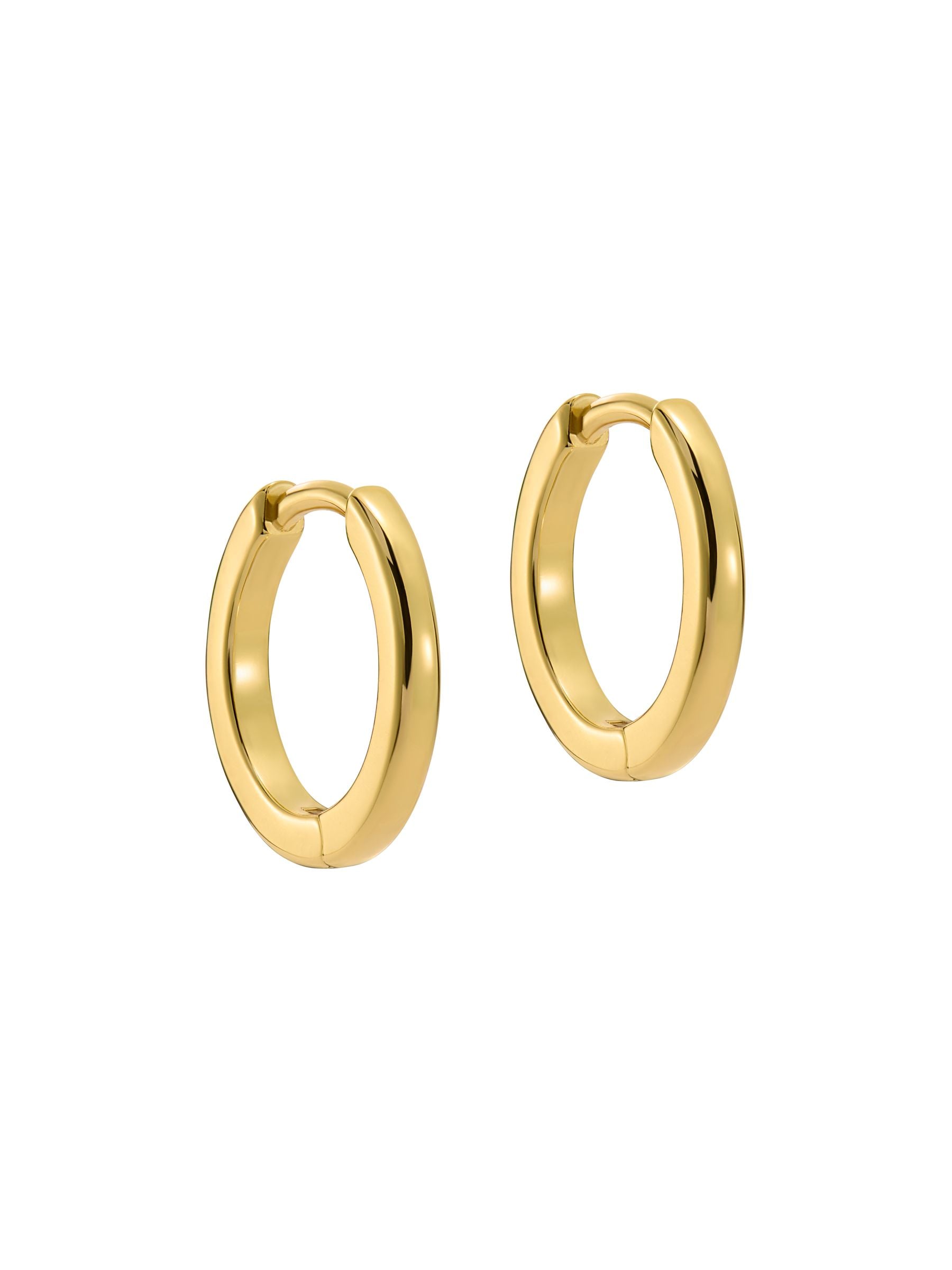 Ted Baker gold hoop earrings 1.3cm wide (British brand)