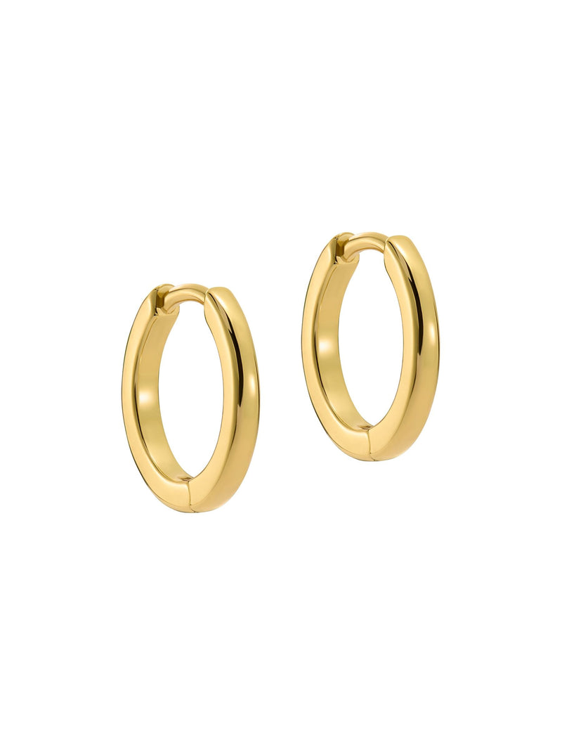 Ted Baker gold hoop earrings 1.3cm wide (British brand)