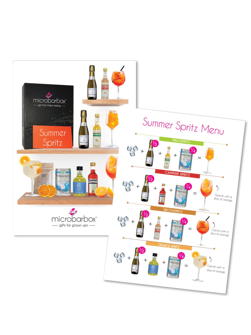 MicroBarBox Summer Spritz Set alcohol gift set, imported from the UK