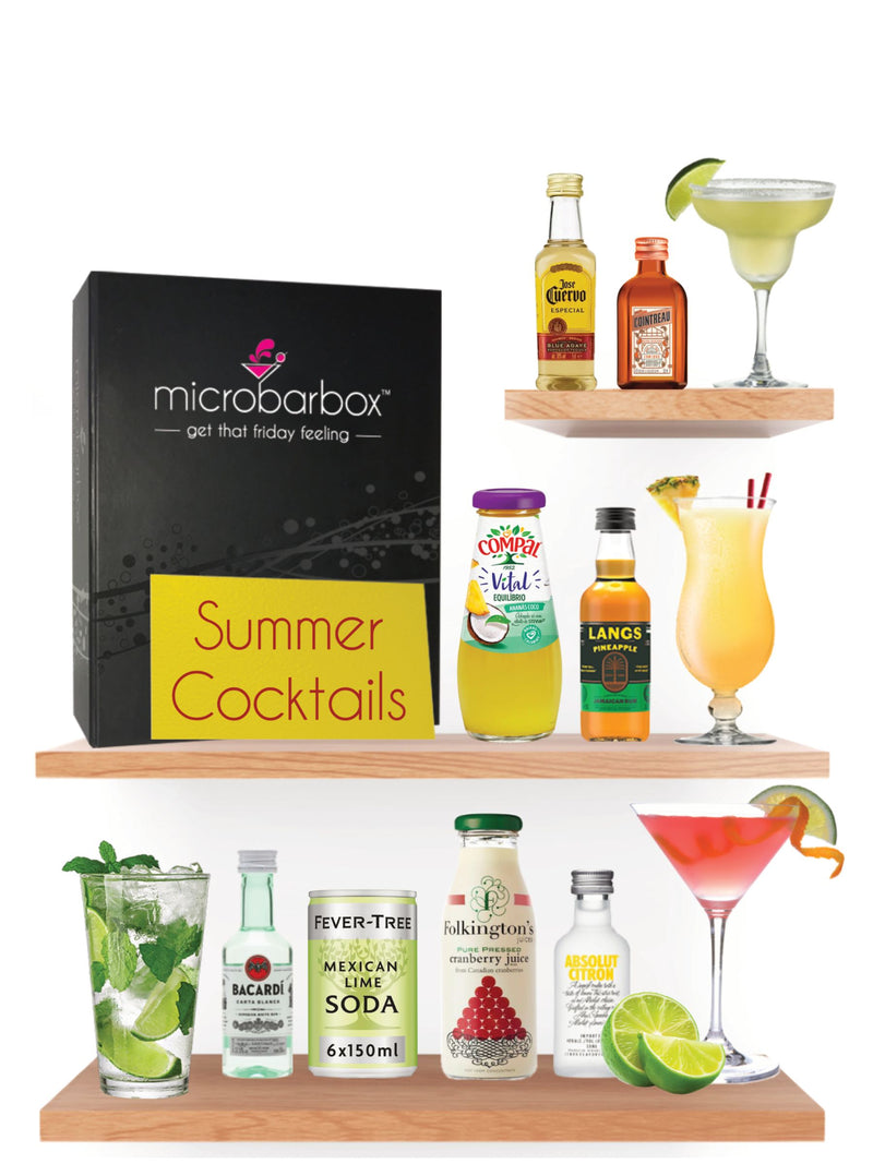 MicroBarBox Summer Cocktails Set cocktail gift box, imported from the UK
