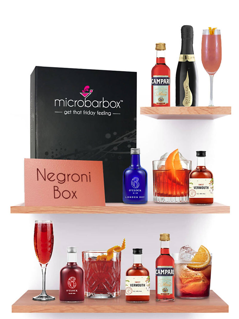 MicroBarBox Negroni cocktail set, imported from the UK