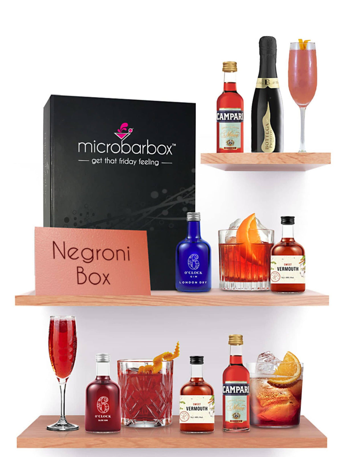 MicroBarBox Negroni cocktail set, imported from the UK