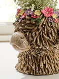 Hamish the Highland Cow floral vase 20cm, imported from the UK