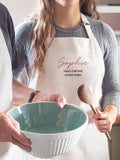 Jonnys Sister personalised couples matching cotton apron, imported from the UK