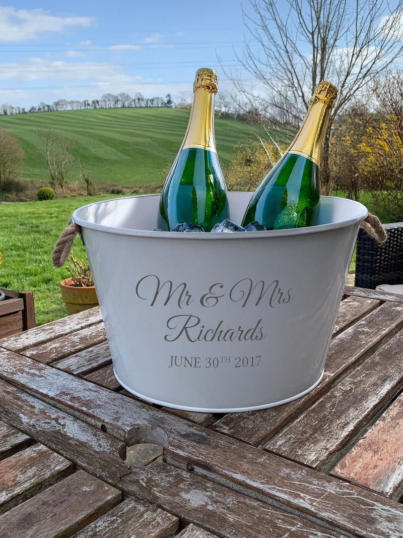Personalised Wedding Wine Cooler by Jonny's Sister