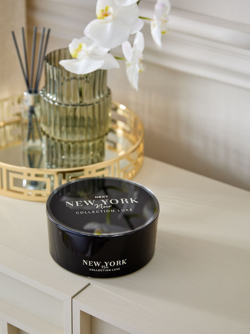 Noir Cassis & Coconut Collection Luxe New York Large 3 Wick 2 Wick Candle