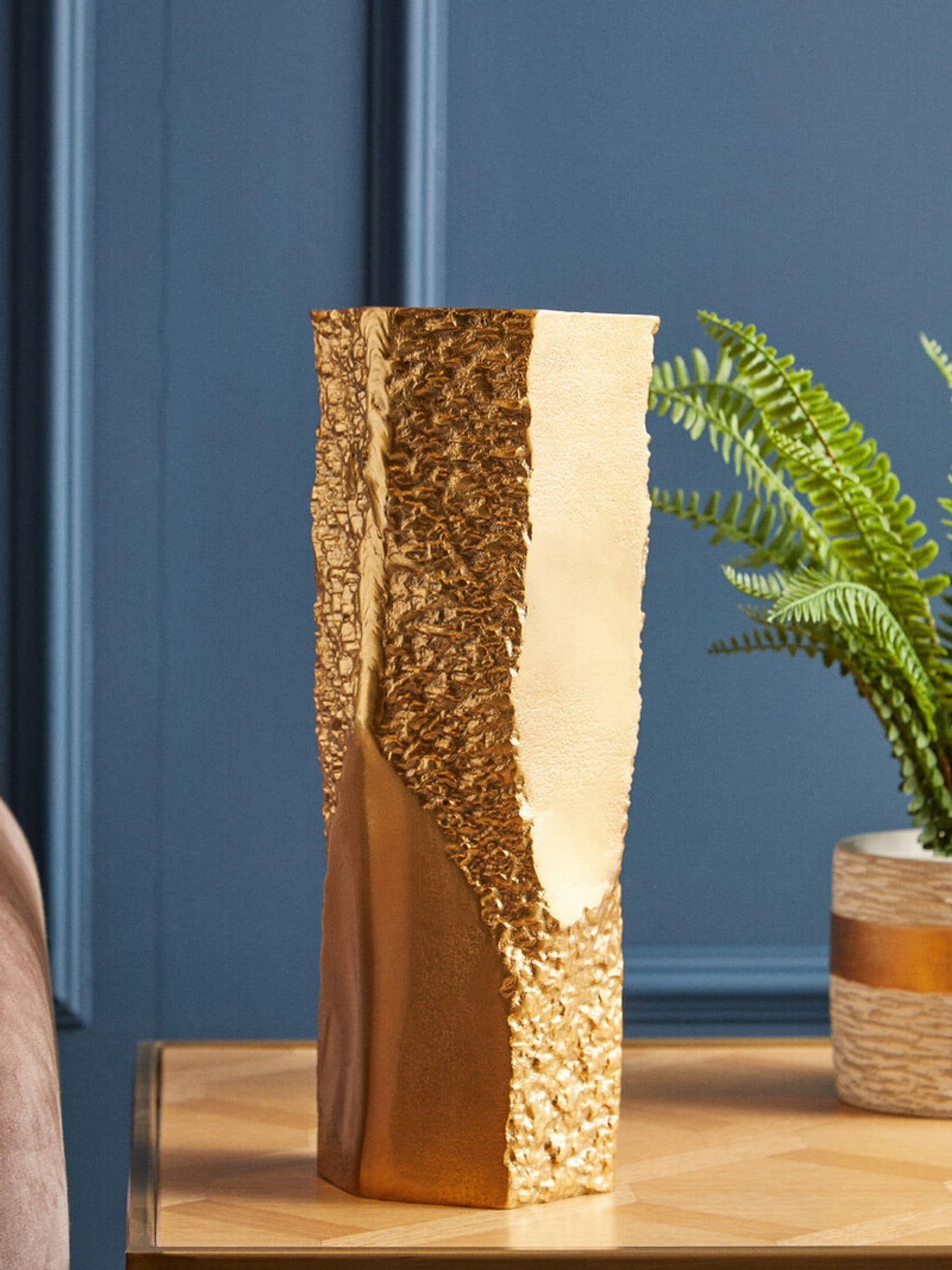 Large Aluminium Textured Vase
