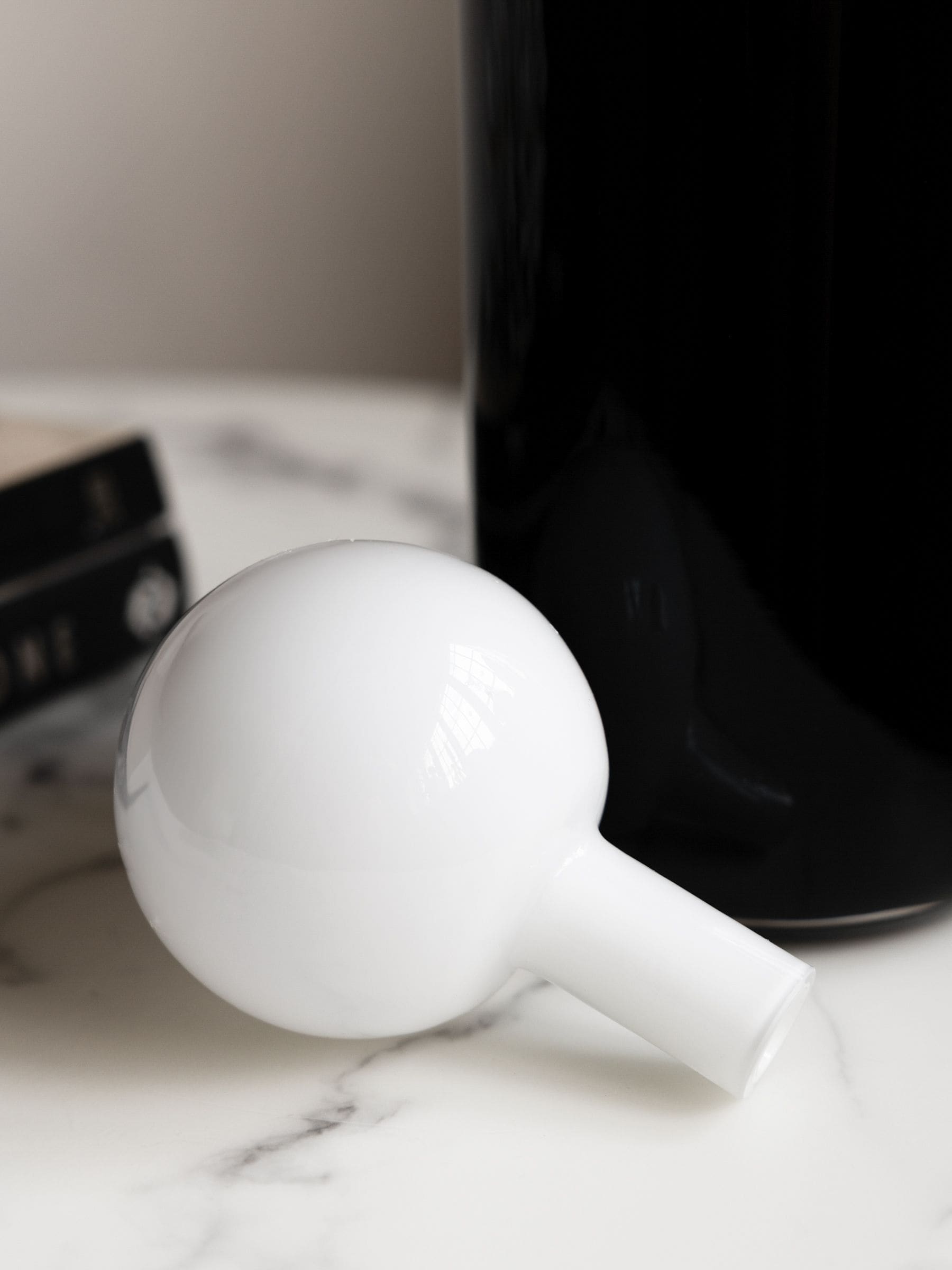 Rockett St George black and white apothecary bottle vase, imported from the UK