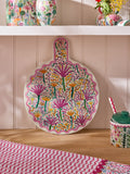 Lucy Tiffney pink yellow wiggle platter, UK version