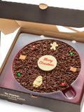 The Gourmet Chocolate Pizza Co Christmas 7 Inch Chocolate Pizza