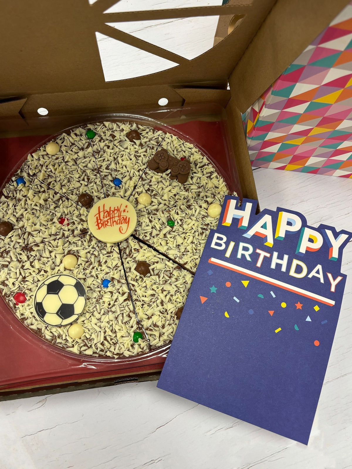 Gourmet Chocolate Pizza Co Happy Birthday Pizza 10 inch (British brand)