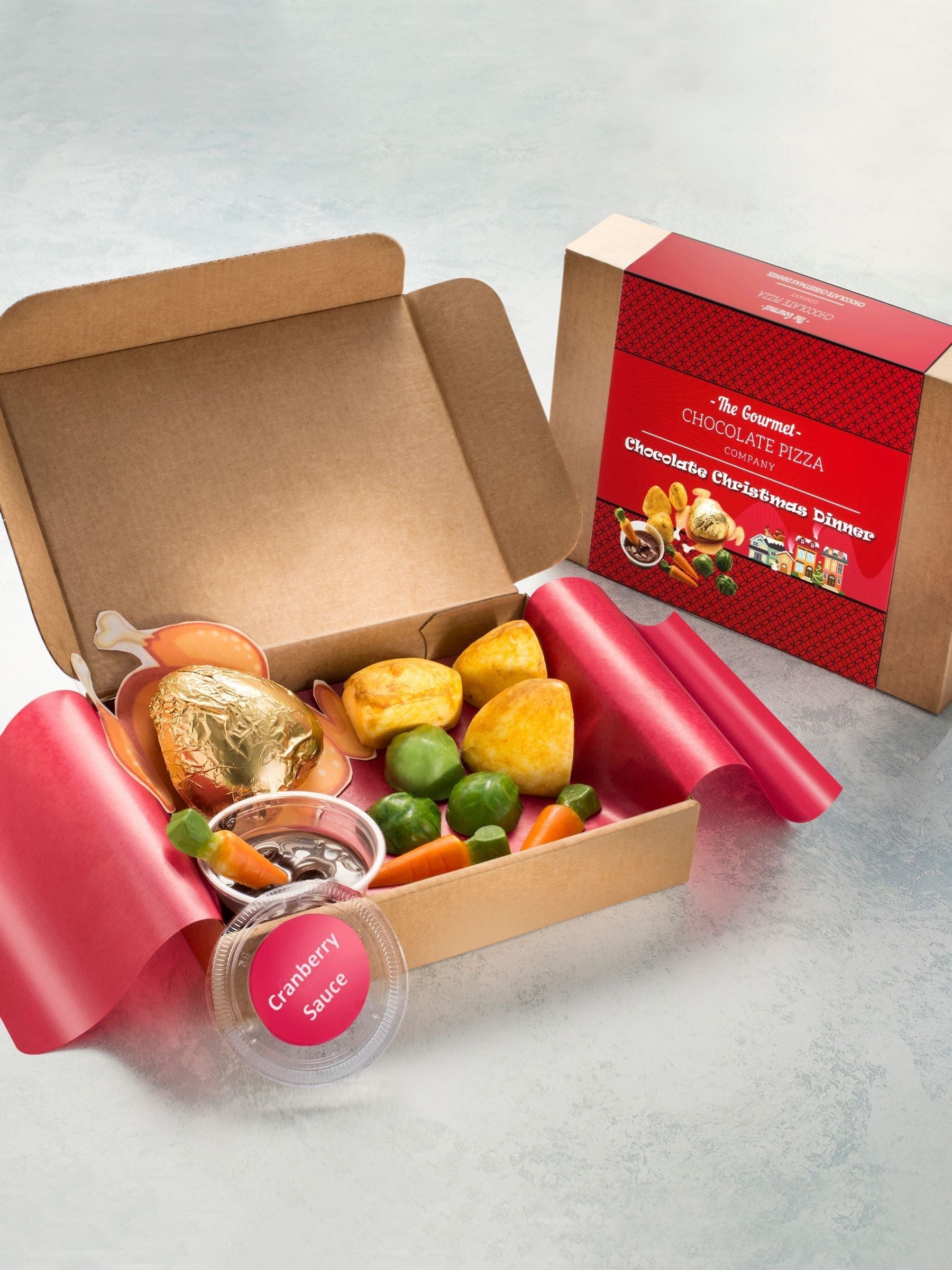 The Gourmet Chocolate Pizza Co Chocolate Christmas Roast Dinner