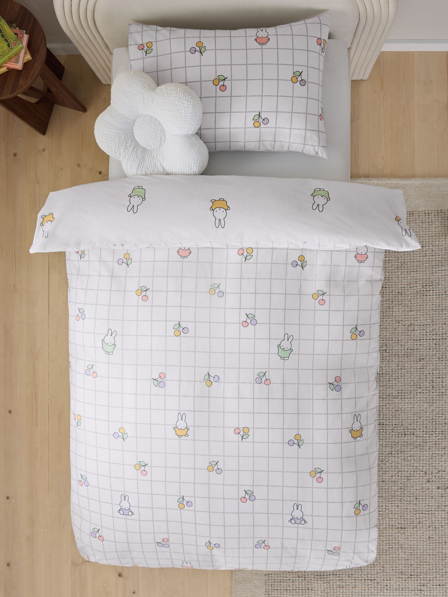 NEXT White Miffy duvet cover and pillowcase set (British brand)