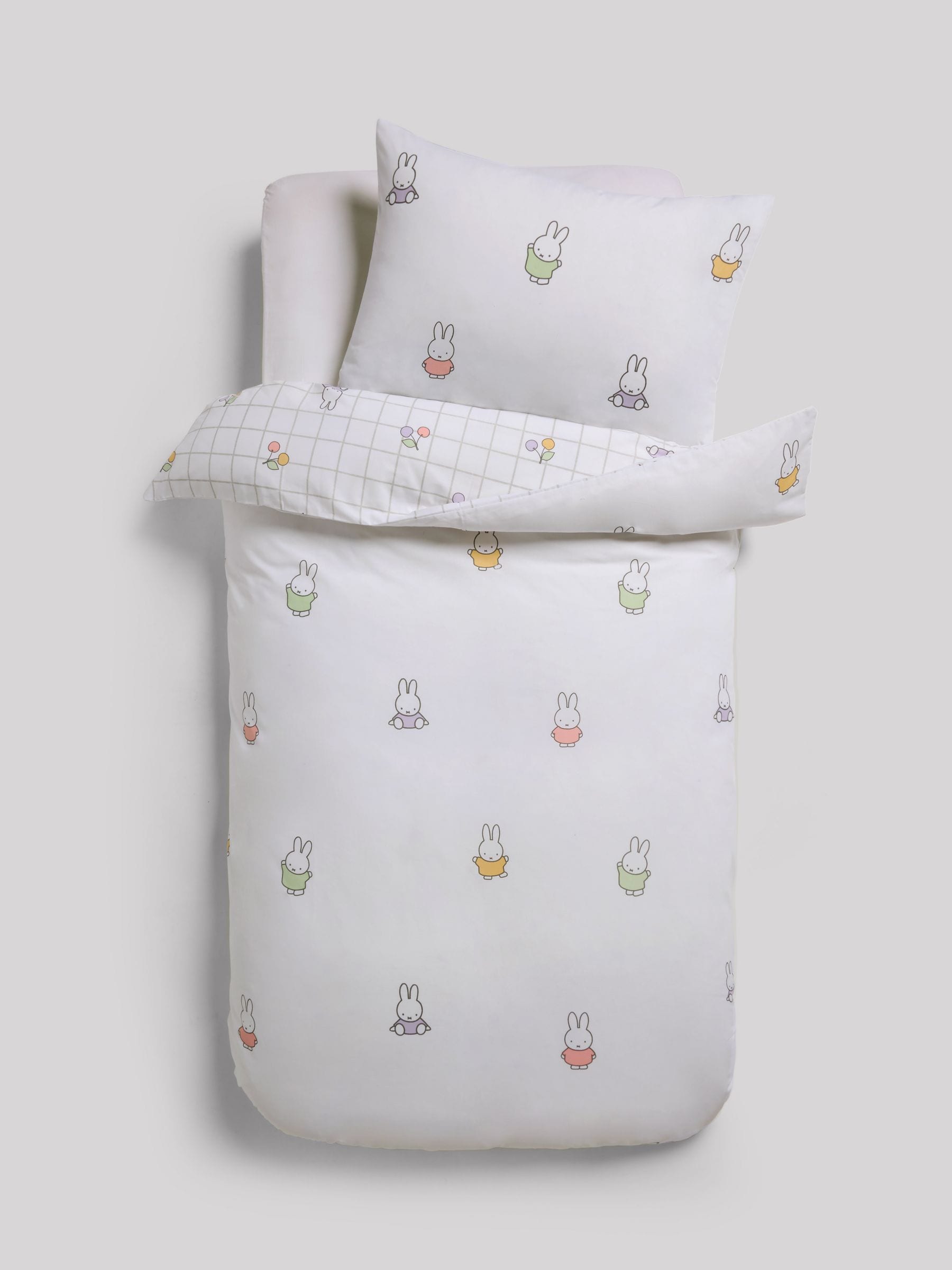 NEXT White Miffy duvet cover and pillowcase set (British brand)