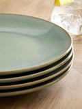 Dinner Plates Sage Green Hampton Set of 4 (British brand)
