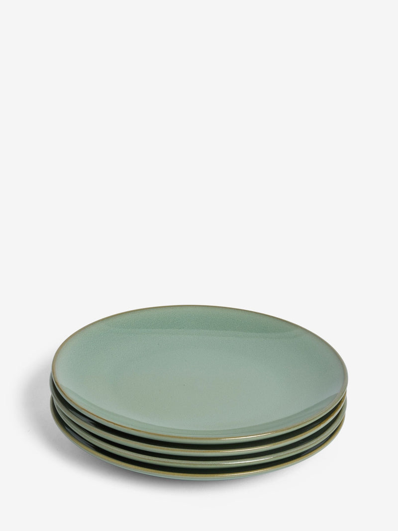 Dinner Plates Sage Green Hampton Set of 4 (British brand)