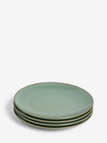Dinner Plates Sage Green Hampton Set of 4 (British brand)