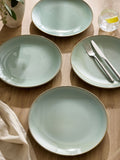Dinner Plates Sage Green Hampton Set of 4 (British brand)