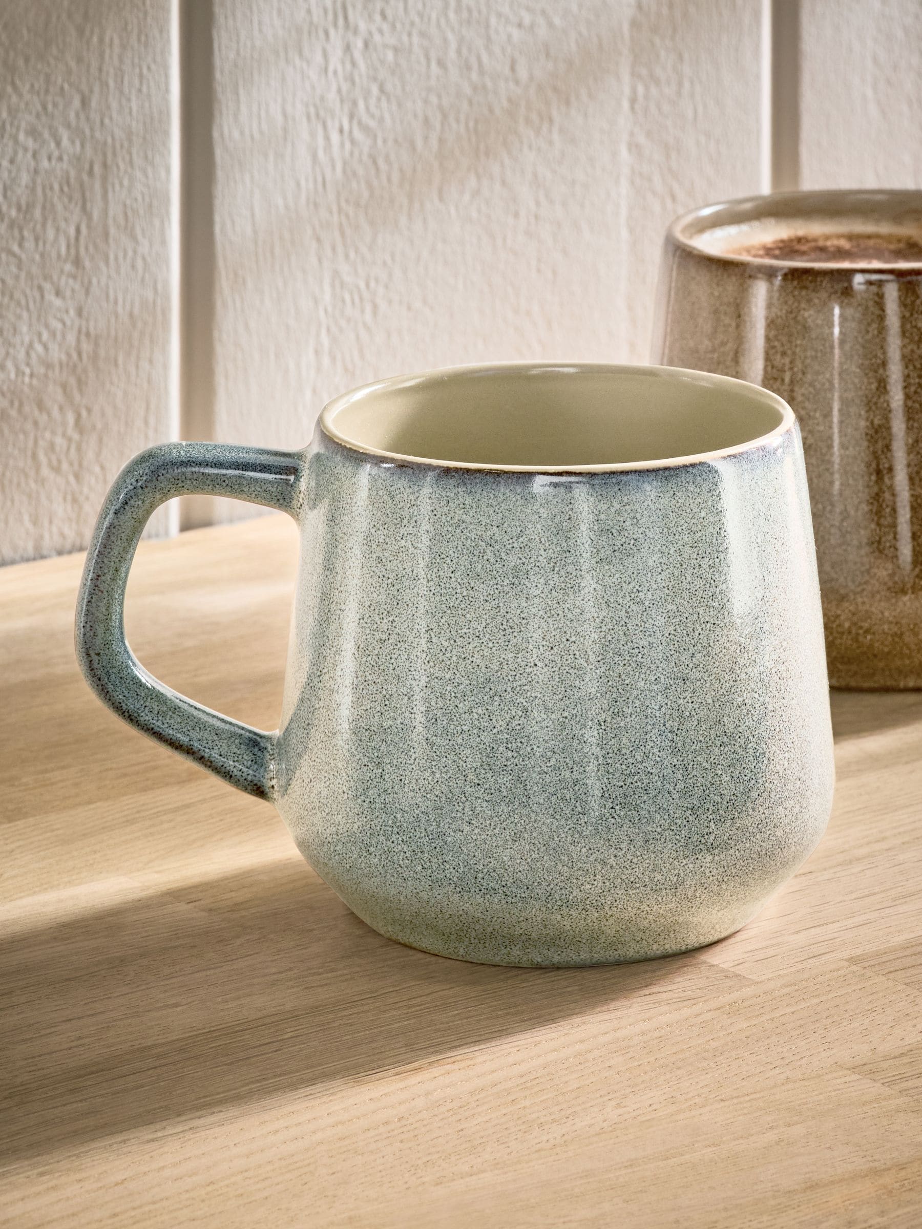 Set of 4 Natural Reactive Glaze Mugs