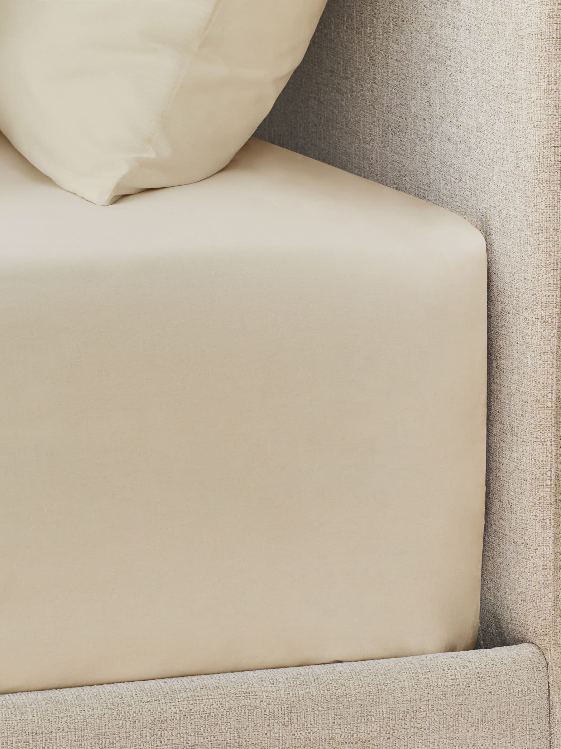 Natural Pure extra deep fitted sheet, imported from the UK