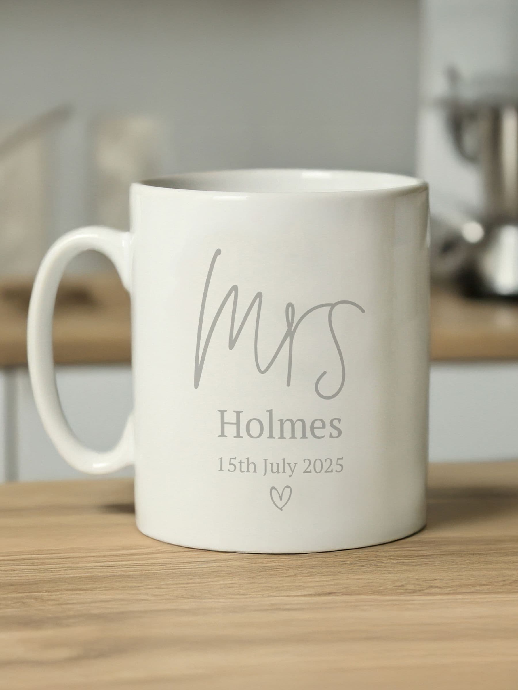 PMC Personalised Mrs Mug, imported from the UK