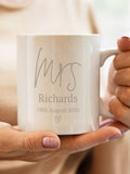 PMC Personalised Mrs Mug, imported from the UK