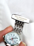 PMC Silver Personalised Nurses Fob Watch