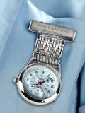 PMC Silver Personalised Nurses Fob Watch