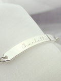 Silver Tone Personalised ID Bracelet By PMC
