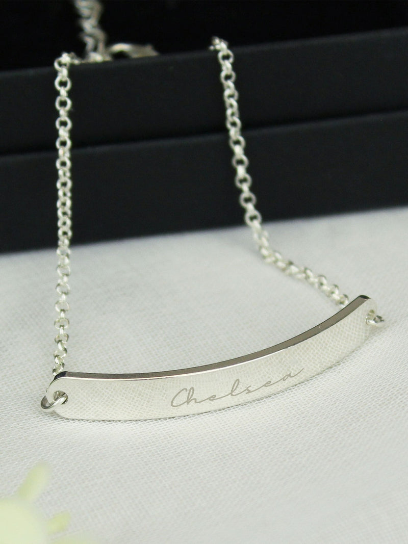 Silver Tone Personalised ID Bracelet By PMC