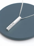 Treat Republic Mens Silver Tone Personalised Necklace