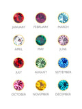 Treat Republic Tone Personalised Star with Birthstone Crystal Necklace