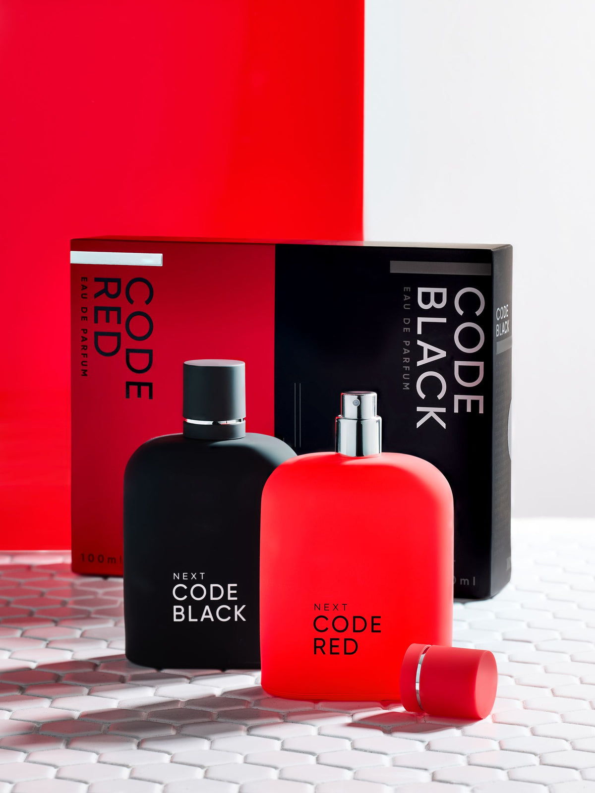 Code Red and Code Black Eau de Parfum duo set 100ml - British product