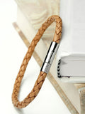 Treat Republic Personalised Woven Brown Bracelet