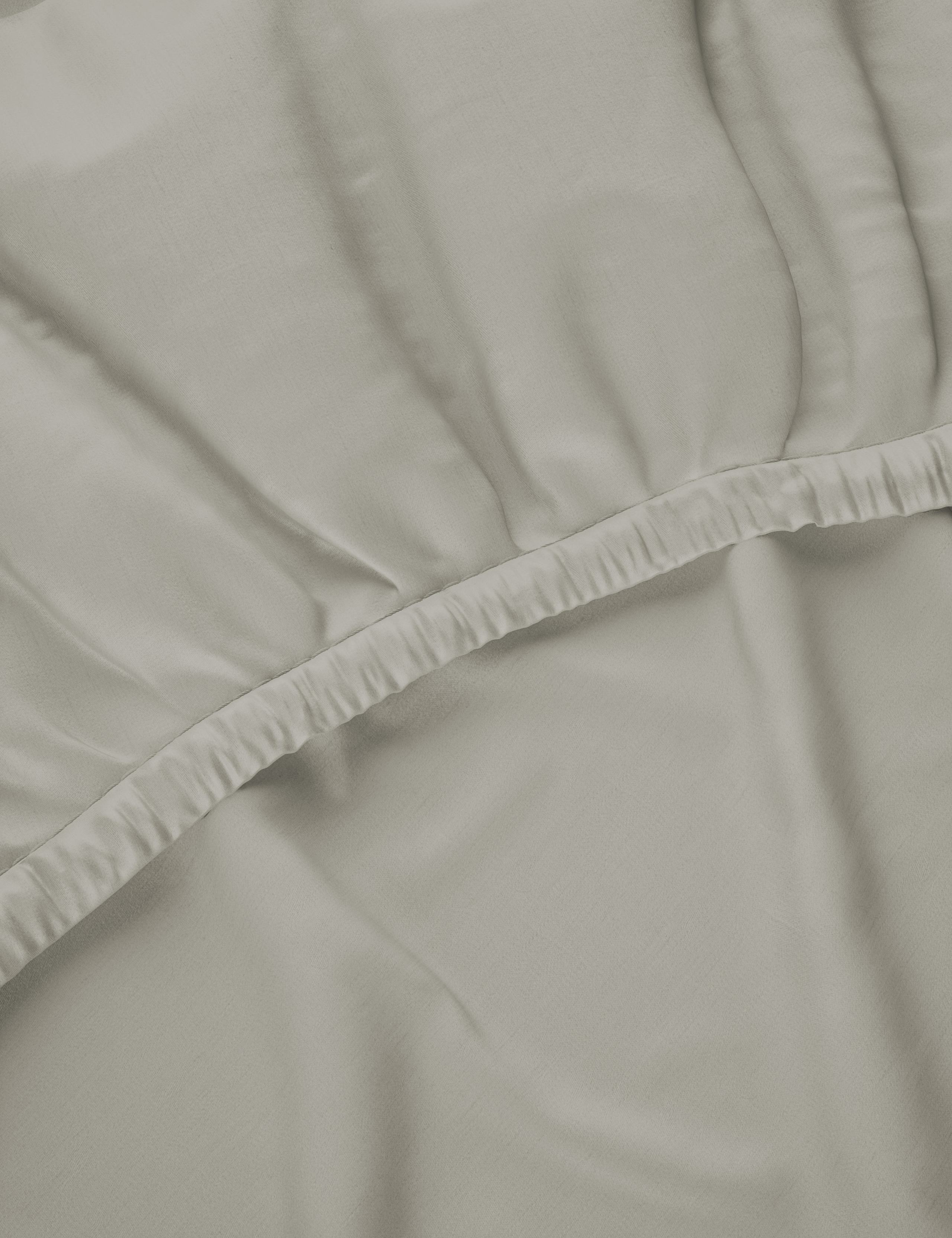 Egyptian cotton sateen deep fitted sheet 30cm deep - British product