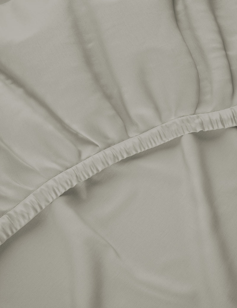 Egyptian cotton sateen deep fitted sheet 30cm deep - British product