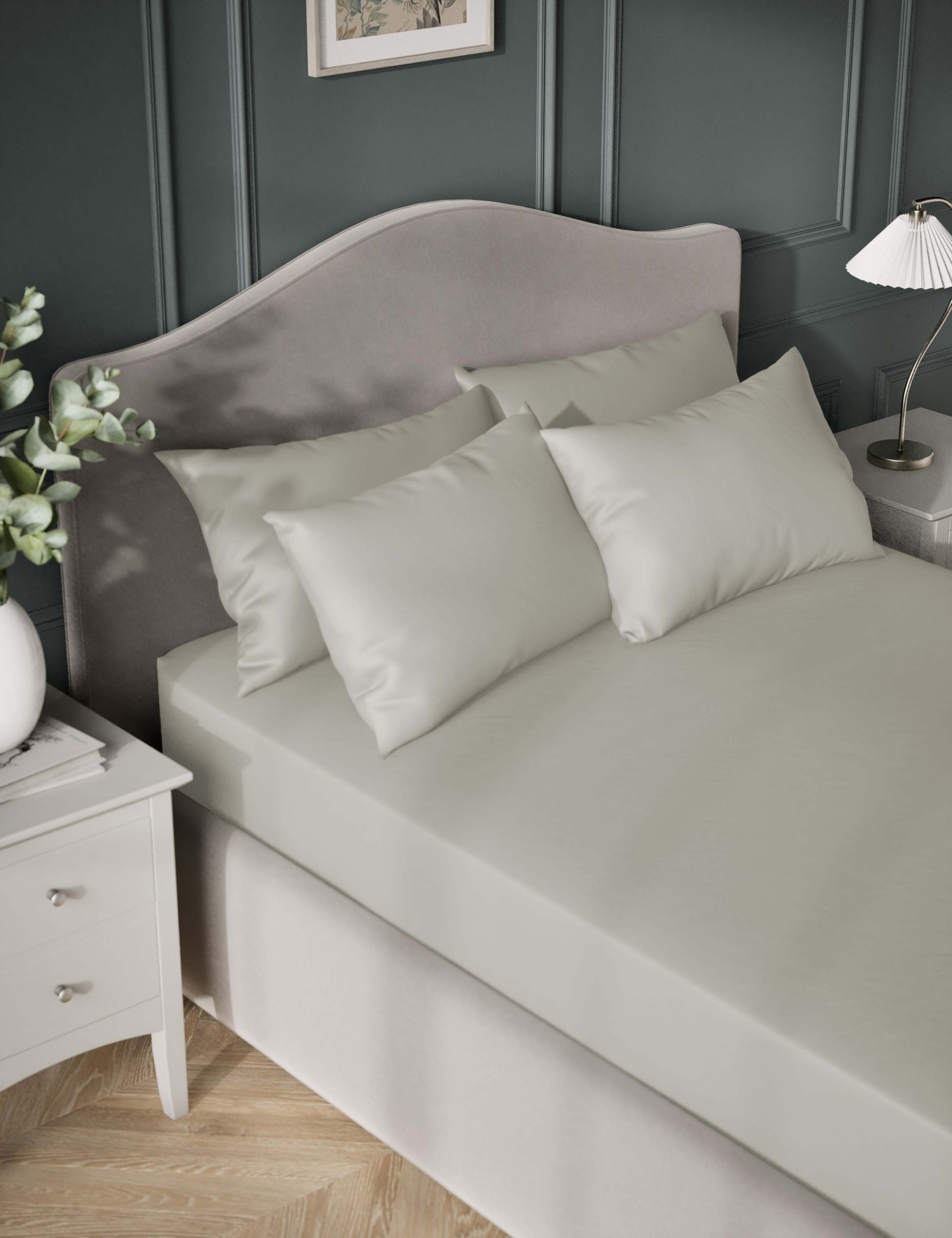 Egyptian cotton fitted sheet 400 thread count extra deep 38cm - British product