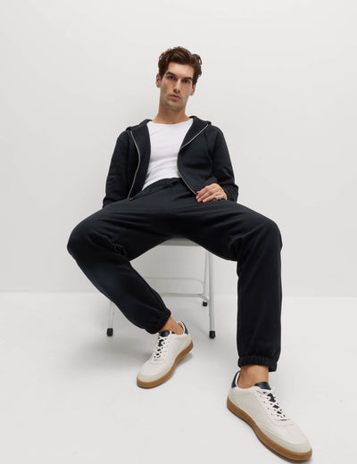 M&S Collection Elasticated Waist Cotton Rich Joggers