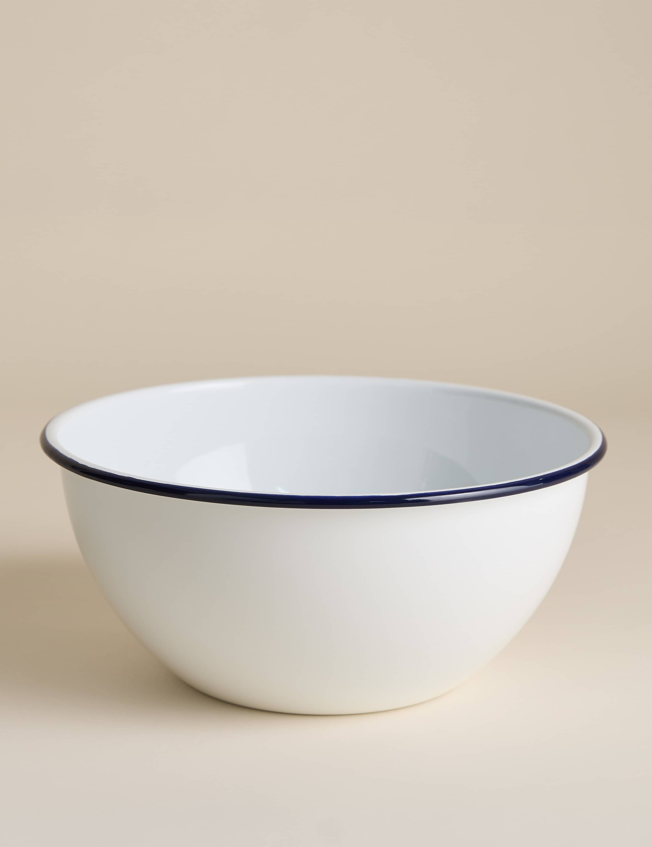 Enamel 24cm mixing bowl - British product