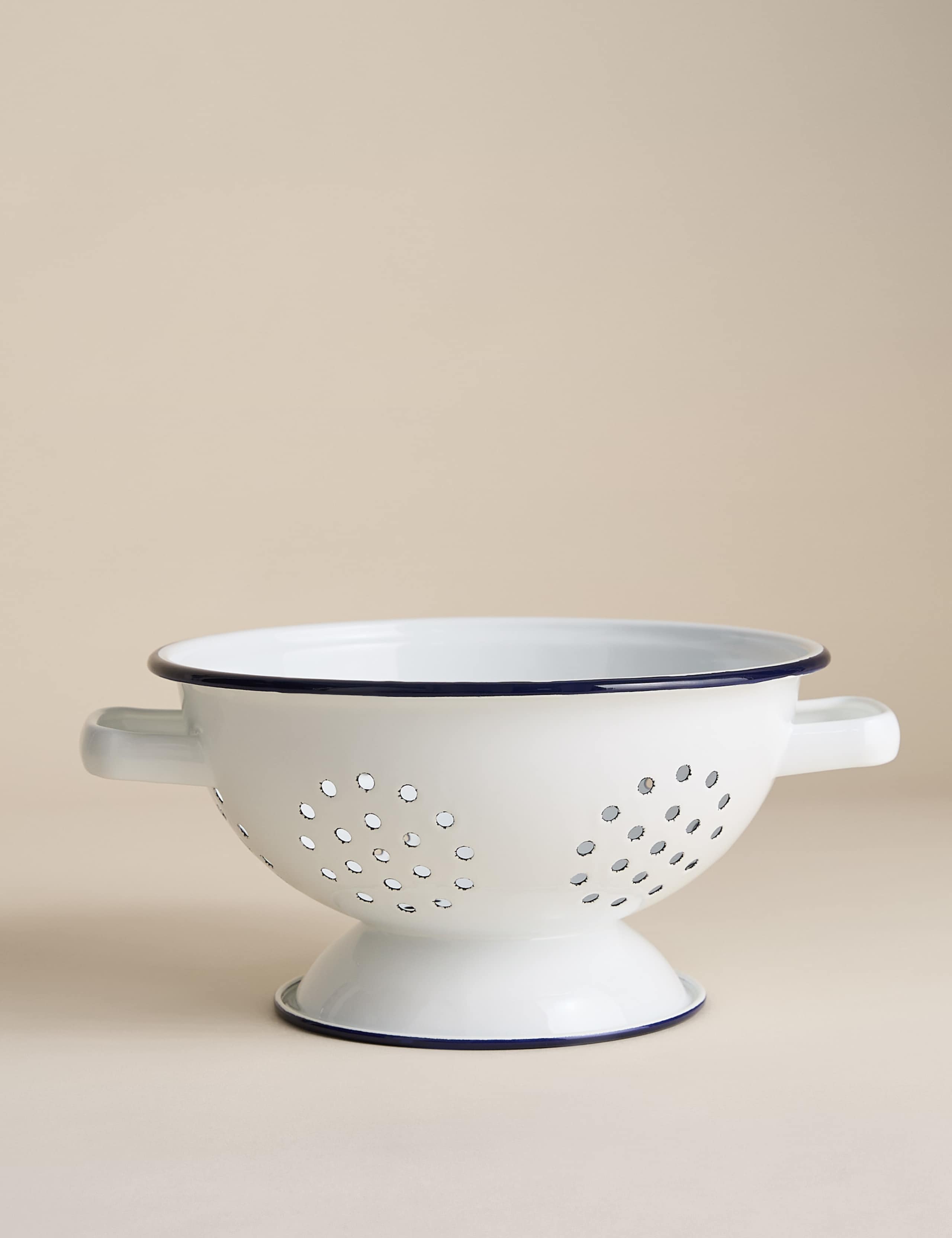 Enamel colander 24 cm - British product