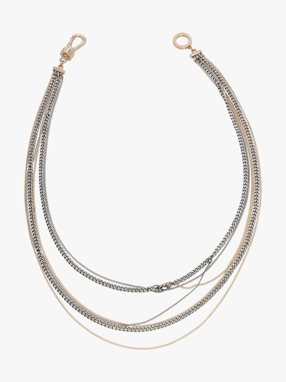 AllSaints gold tone mixed layered necklace - British product