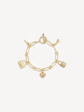Coach gold tone charm bracelet - British product
