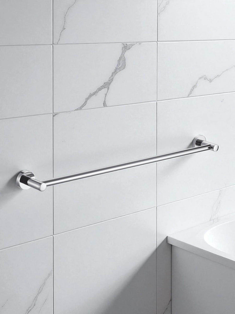 Showerdrape Silver Modernity wall mounted towel rail 50cm (British brand)