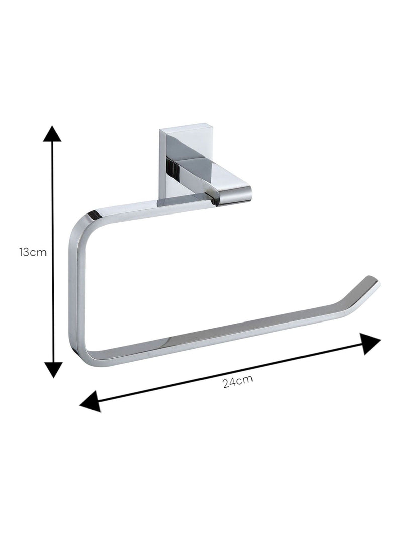 Silver Unity wall mounted towel holder (British brand)